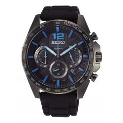 Reloj Seiko Neo Sports Crono PVD Negro Caucho SSB353P1