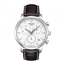Reloj Tissot Tradition Blanco CHRONOGRAPH Cuarzo Piel Marrón 42 mm. T063.617.16.037.00