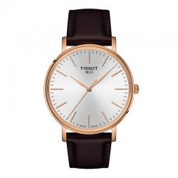 Reloj Tissot Everytime Gent Cuarzo PVD Oro Rosa piel marrón 40 mm. T143.410.36.011.00